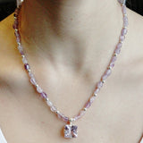 Rose Amethyst Necklace