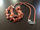 25” Red Botswana Agate Necklace