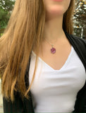 Ruby Rough Pendant Necklace