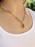 Prasiolite Pendant Necklace 18”