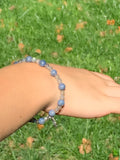 6.5” Blue Coral & Labradorite Bracelet