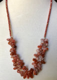 25” Red Botswana Agate Necklace