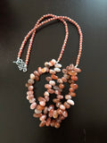 25” Red Botswana Agate Necklace