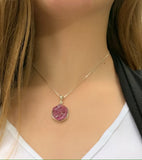 Ruby Rough Pendant Necklace