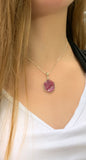 Ruby Rough Pendant Necklace