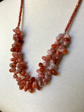 25” Red Botswana Agate Necklace