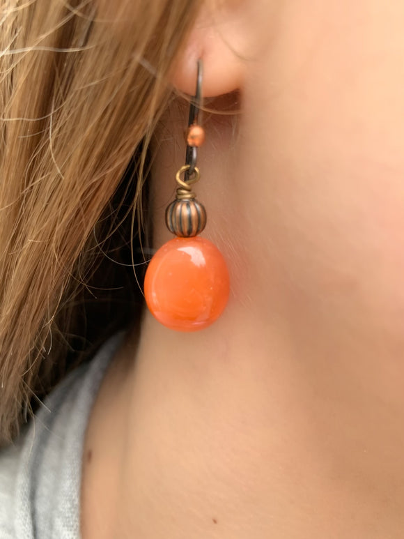 Agate Chunk Earrings