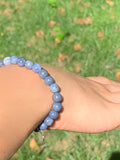 Blue coral stretch bracelet